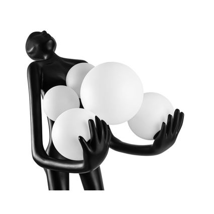 Azzardo AZ4985 - Podna lampa ATLAS 6xE14/50W/230V 180 cm smola