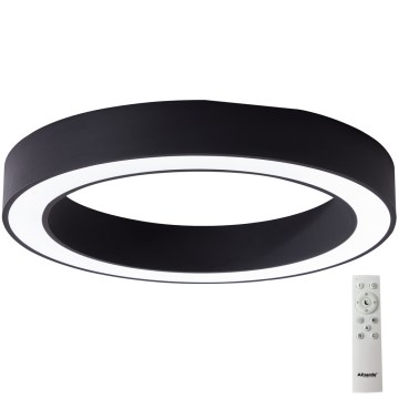 Azzardo AZ5041 - LED Prigušiva plafonjera MARCO LED/100W/230V crno + Daljinski upravljač