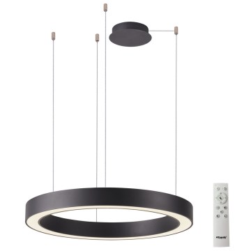 Azzardo AZ5053 - LED Prigušivi luster na sajli MARCO LED/100W/230V crno + Daljinski upravljač