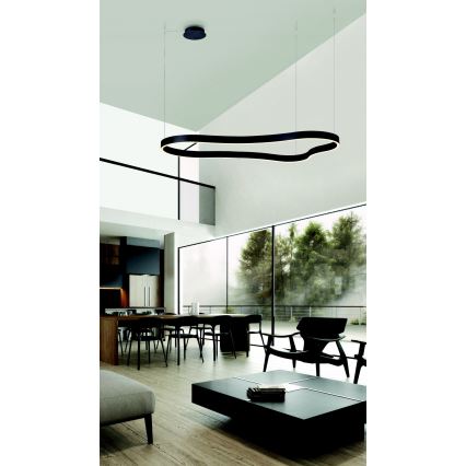 Azzardo AZ5093 - LED Prigušivi luster na sajli MIRABELLA LED/60W/230V crno