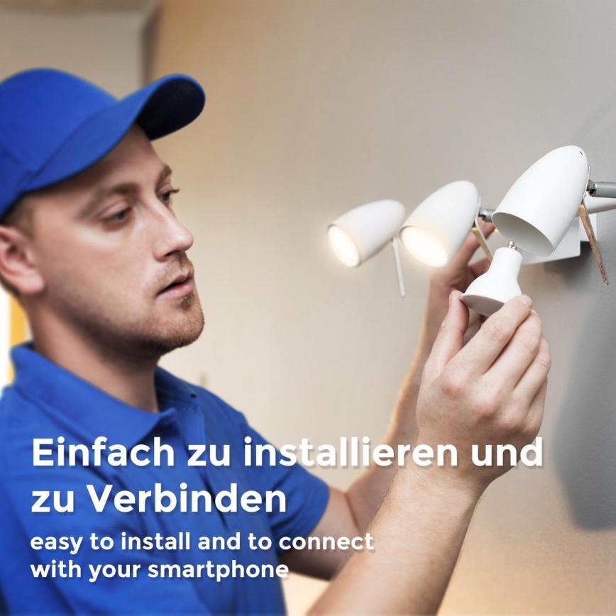 B.K. Licht 1261 - Set 4x LED Prigušiva sijalica GU10/5,5W/230V Wi-Fi Tuya 2700K