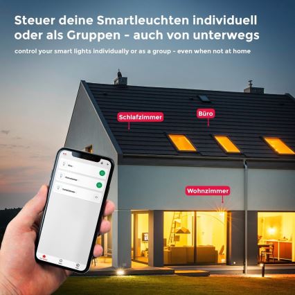 B.K. Licht 1261 - Set 4x LED Prigušiva sijalica GU10/5,5W/230V Wi-Fi Tuya 2700K