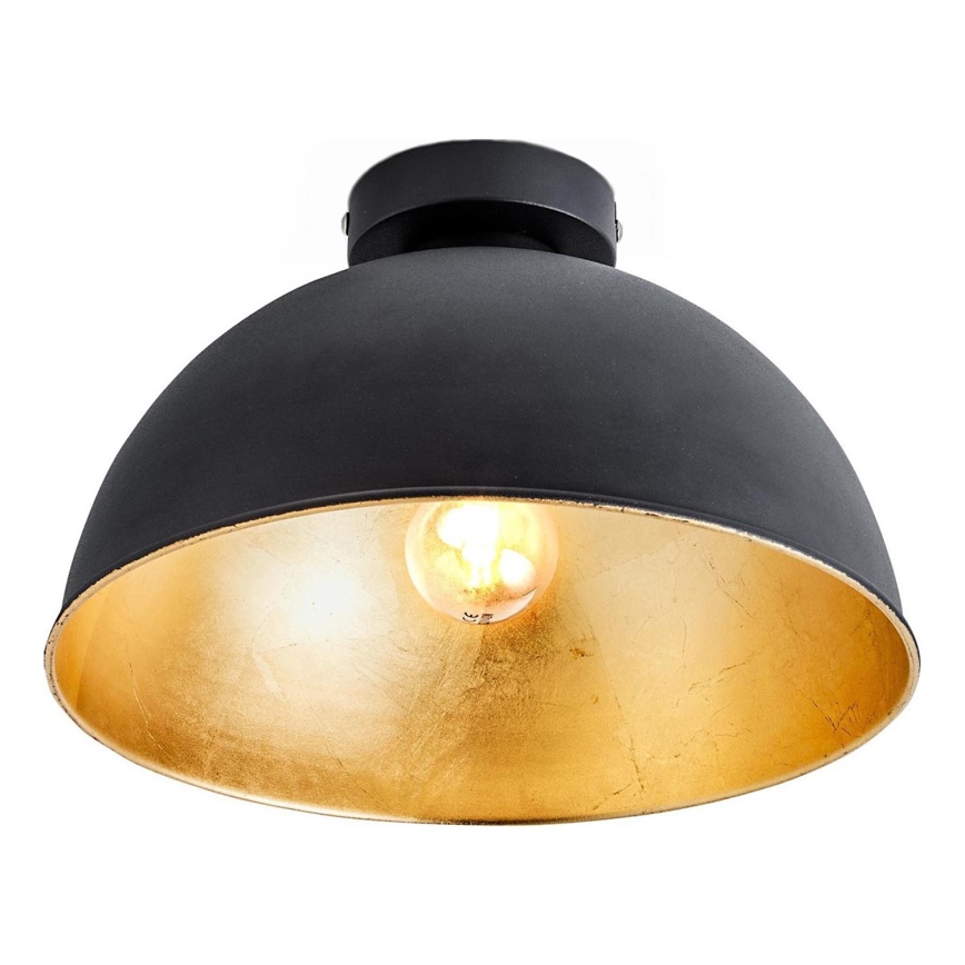 B.K. Licht 1322 - Plafonjera 1xE27/60W/230V crno/zlatna