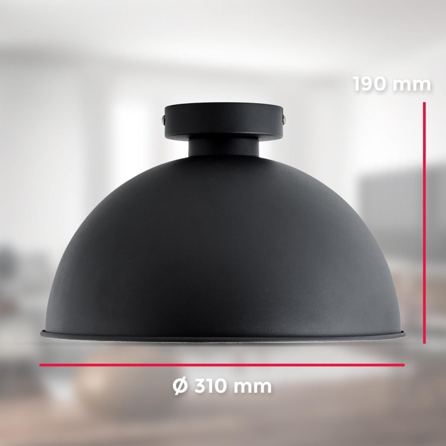 B.K. Licht 1322 - Plafonjera 1xE27/60W/230V crno/zlatna