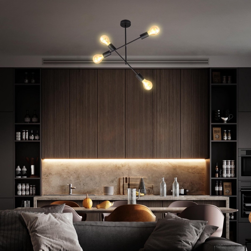 B.K. Licht 1343 - Viseći luster 4xE27/60W/230V