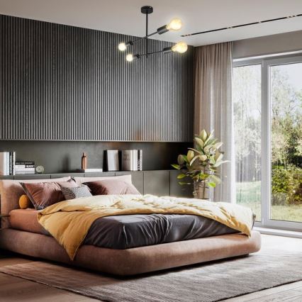 B.K. Licht 1343 - Viseći luster 4xE27/60W/230V