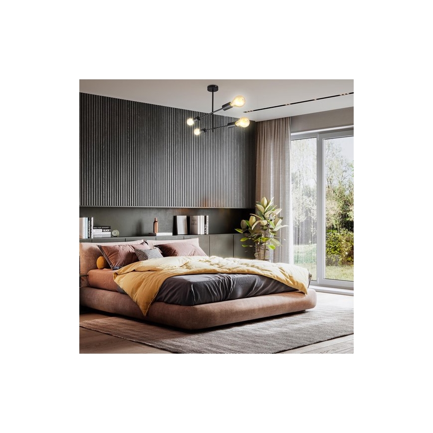 B.K. Licht 1343 - Viseći luster 4xE27/60W/230V