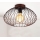 B.K. Licht 1471 - nadgradni luster RETRO 1xE27/40W/230V bakrena