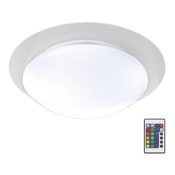 B.K.Licht BKL1025 - LED RGB prigušiva plafonsko svetlo za kupatilo ASKELLA LED/12W/230V IP44 + daljinski upravljač