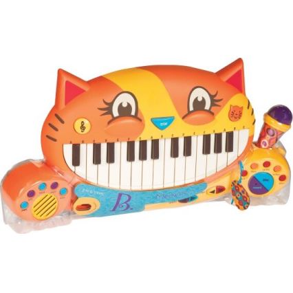 B-Toys - Dečiji klavir sa mikrofonom Mačka 4xAA