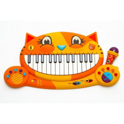 B-Toys - Dečiji klavir sa mikrofonom Mačka 4xAA