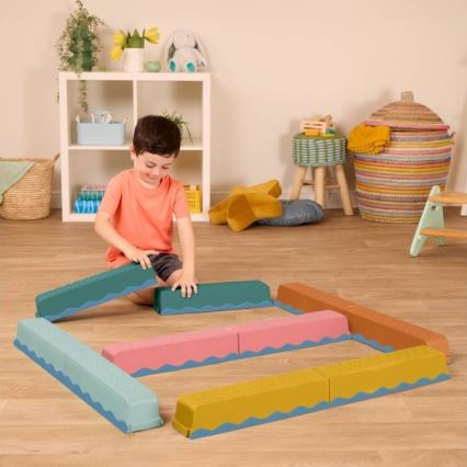 B-Toys - Staza za prepreke BALANCE & HOP, 10 kom