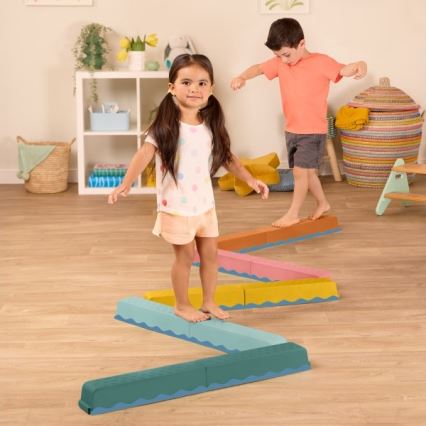 B-Toys - Staza za prepreke BALANCE & HOP, 10 kom