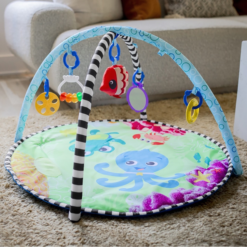 Baby Einstein - Dečiji prekrivač za igru sa vodenom podlogom 2u1 SEA FLOOR EXPLORERS