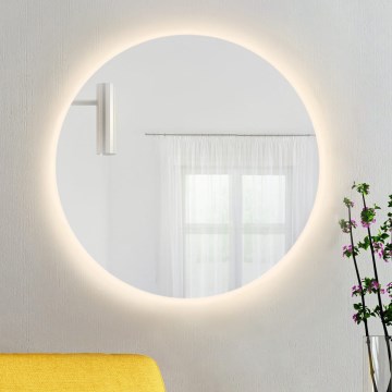 Baltica Design - LED kupatilsko zidno ogledalo sa pozadinskim LED osvetljenjem BRIGHT LED/15W/230V 3000K prečnik 100 cm IP65
