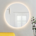 Baltica Design - LED zidno ogledalo za kupatilo sa pozadinskim osvetljenjem BRIGHT LED/15W/230V 3000K prečnik 80 cm IP65