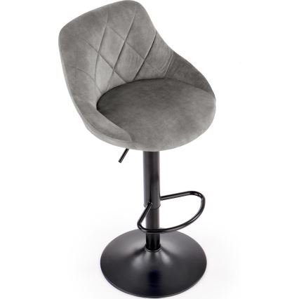 Barska stolica 106x47 cm sivo/crno