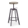 Barska stolica 80x30 cm crno