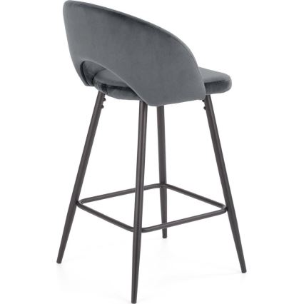 Barska stolica 89x49 cm sivo/crno