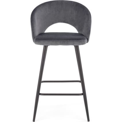 Barska stolica 89x49 cm sivo/crno