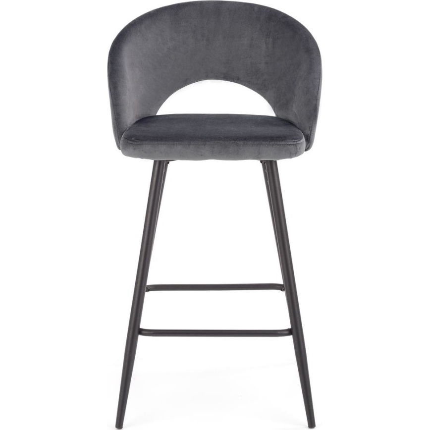 Barska stolica 89x49 cm sivo/crno