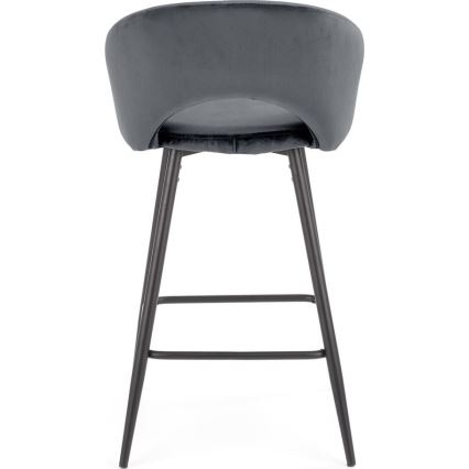 Barska stolica 89x49 cm sivo/crno