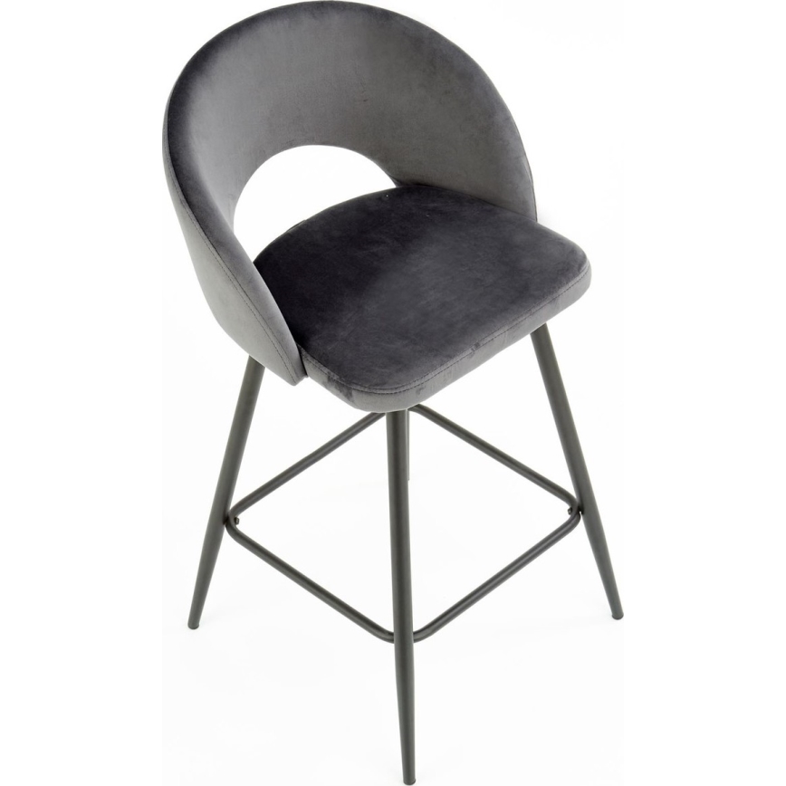 Barska stolica 89x49 cm sivo/crno