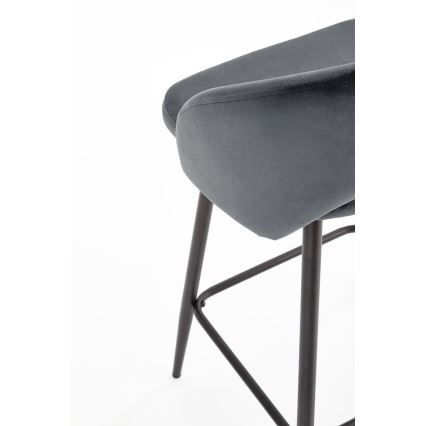 Barska stolica 89x49 cm sivo/crno