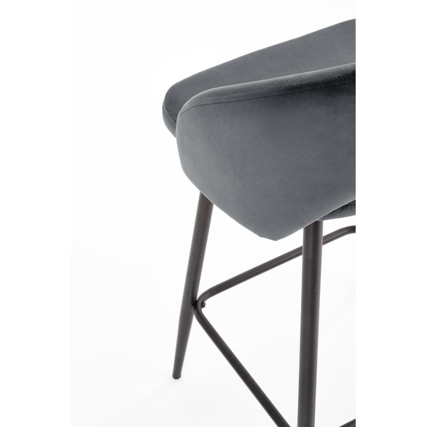 Barska stolica 89x49 cm sivo/crno