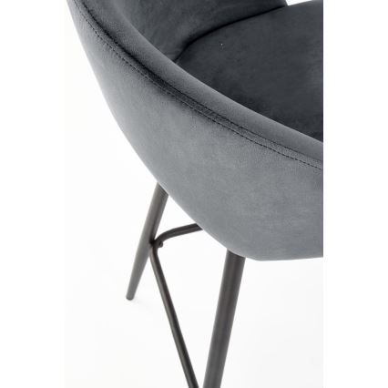 Barska stolica 89x49 cm sivo/crno