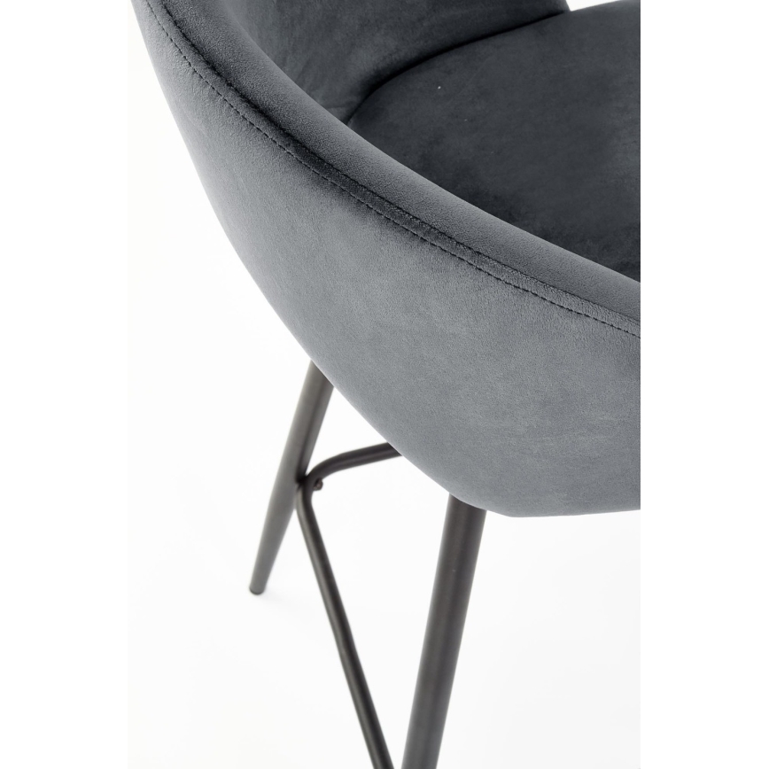 Barska stolica 89x49 cm sivo/crno