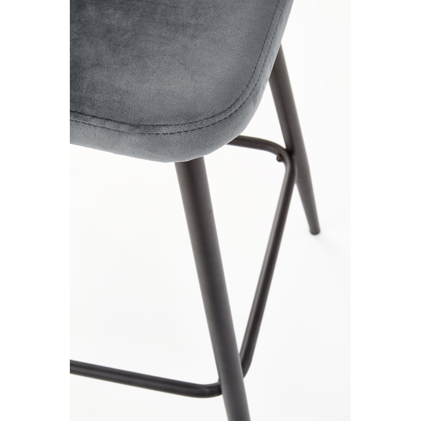 Barska stolica 89x49 cm sivo/crno