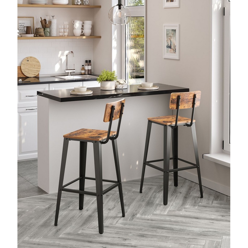 Barska stolica AVEN 2 kom braon/crna