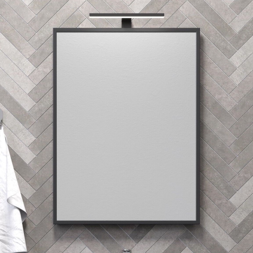 BATH DELUXE 01-060-05-02-00 - Kupaonsko ogledalo BORGSTED 60x80 cm crno