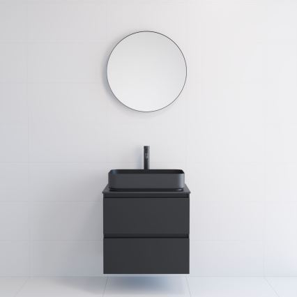 BATH DELUXE 01-060-09-02-00 - Kupaonsko ogledalo BORGSTED pr. 60 cm crno