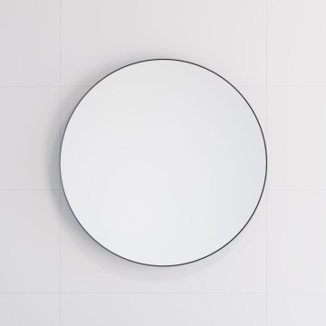 BATH DELUXE 01-060-09-02-00 - Ogledalo za kupatilo BORGSTED prečnika 60 cm crno