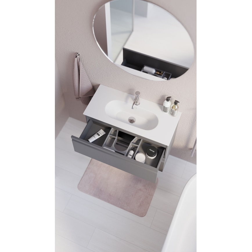 BATH DELUXE 01-080-00-58-00 - Kupaonsko ogledalo NORDBORG pr. 80 cm