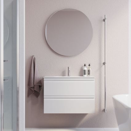 BATH DELUXE 01-080-00-58-00 - Ogledalo za kupatilo NORDBORG, prečnik 80 cm