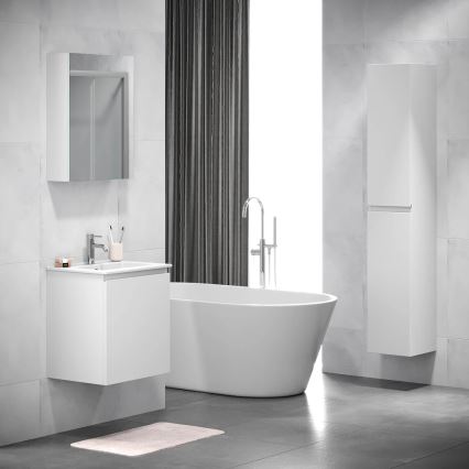 BATH DELUXE 02-050-63-01-01 - Ogledalo za kupatilo sa pregradama KENWOOD 65x50 cm mat bela