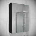 BATH DELUXE 02-050-63-02-01 - Ogledalo za kupatilo sa pregradama KENWOOD 65x50 cm matirana crno