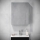 BATH DELUXE 02-050-63-02-01 - Ogledalo za kupatilo sa pregradama KENWOOD 65x50 cm matirana crno