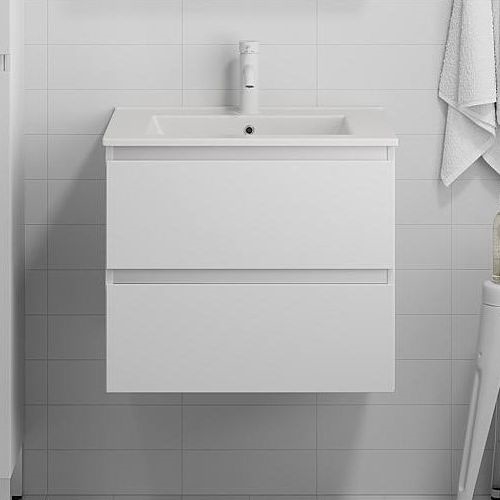 BATH DELUXE 03-060-63-01-01 - Ormarić za kupatilo sa lavaboom KENWOOD 61 cm mat bela