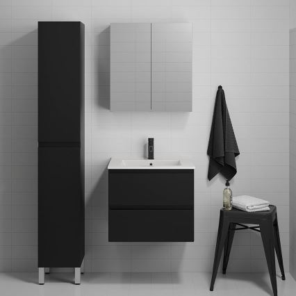 BATH DELUXE 03-060-63-02-01 - Ormarić za kupatilo sa lavaboom KENWOOD 61 cm matirana crno