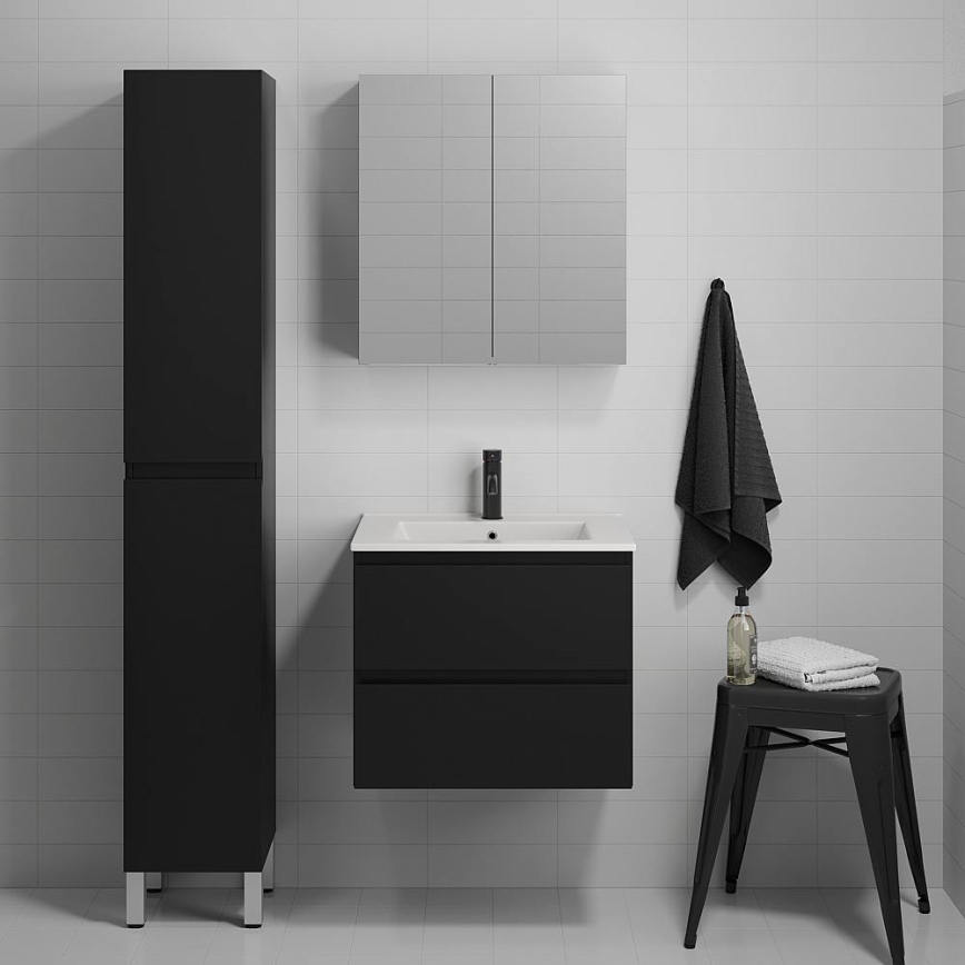 BATH DELUXE 03-060-63-02-01 - Ormarić za kupatilo sa lavaboom KENWOOD 61 cm matirana crno