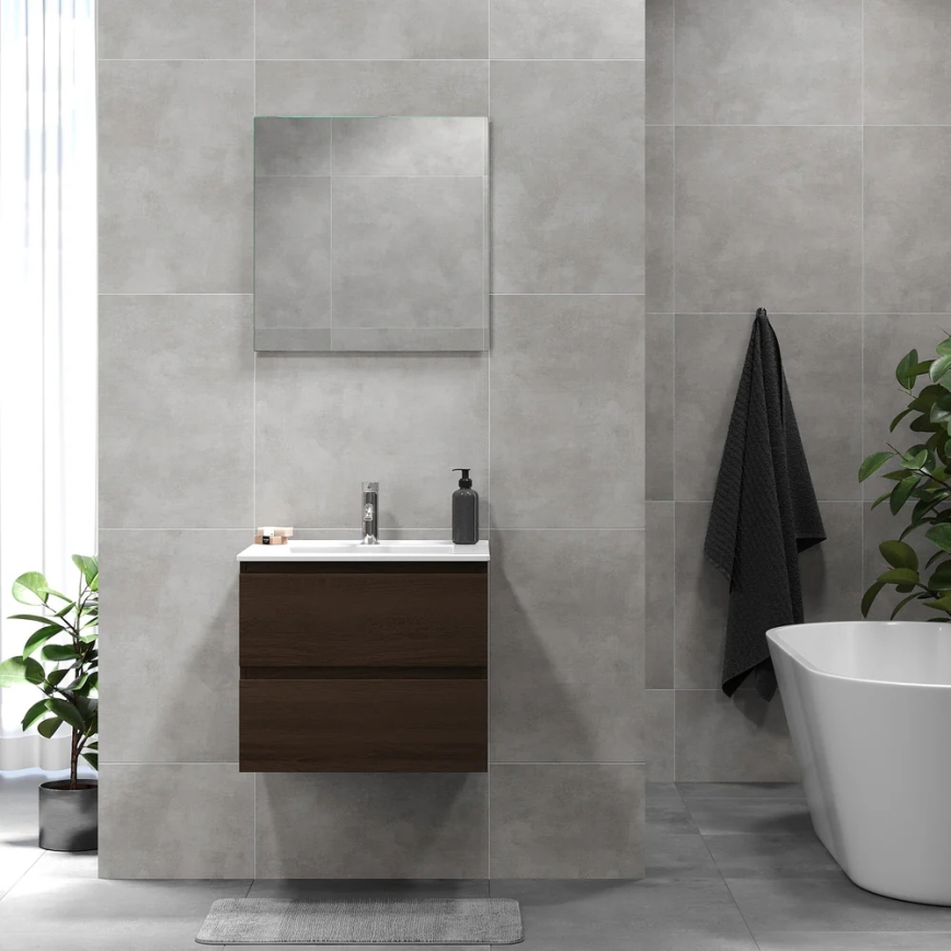 BATH DELUXE 03-060-64-84-01 - Ormarić za kupatilo sa lavaboom KENWOOD 61 cm orah