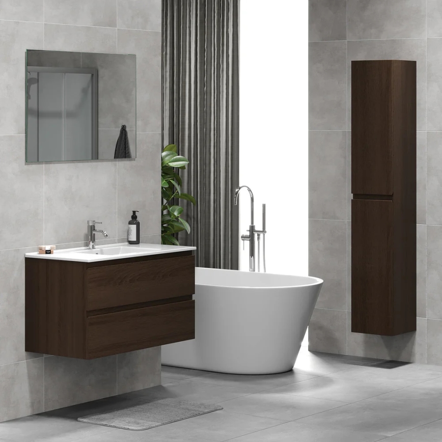 BATH DELUXE 04-030-64-84-01 - Ormarić za kupatilo KENWOOD 186 cm orah