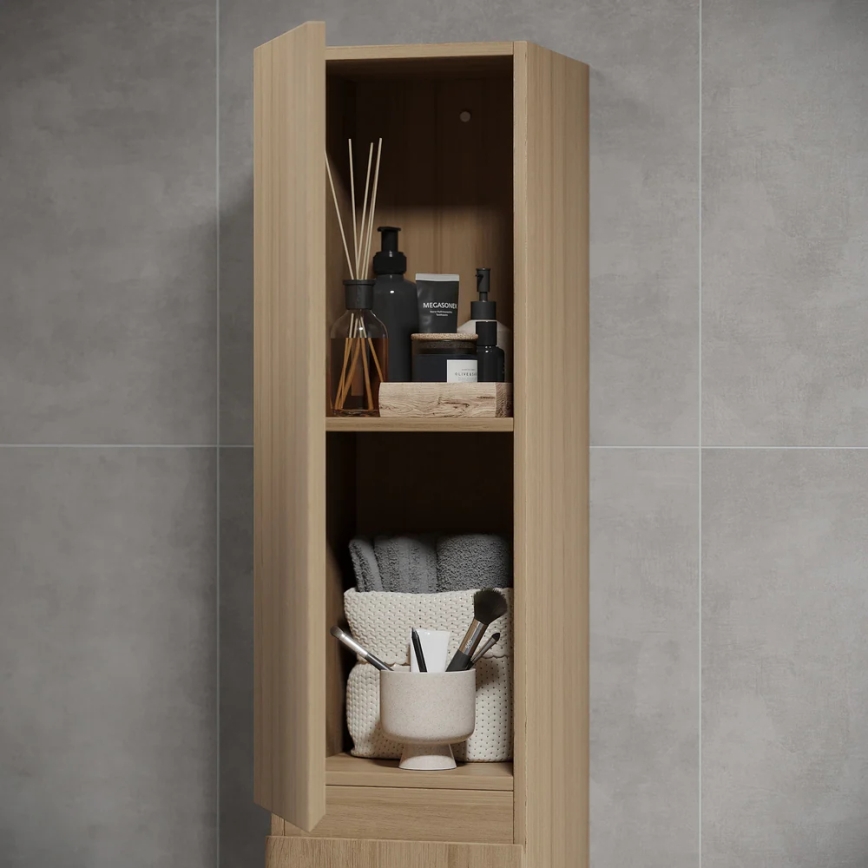 BATH DELUXE 04-030-64-86-01 - Ormarić za kupatilo KENWOOD 186 cm hrast