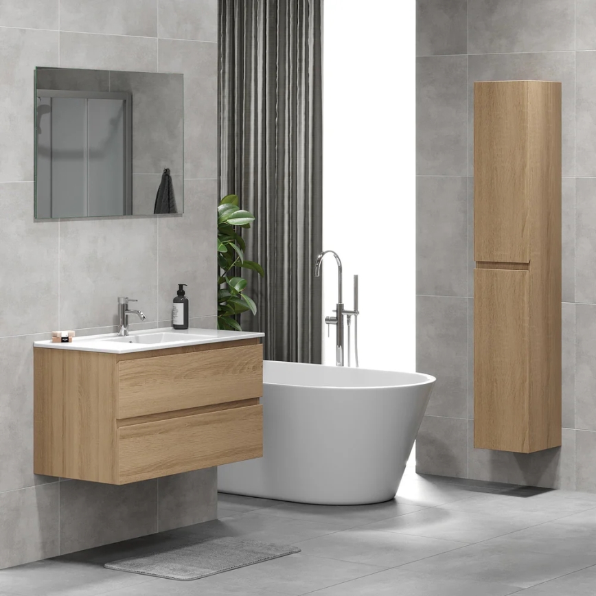 BATH DELUXE 04-030-64-86-01 - Ormarić za kupatilo KENWOOD 186 cm hrast
