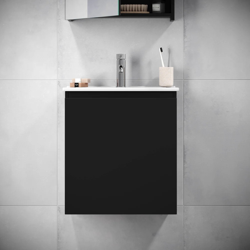 BATH DELUXE 09-050-63-02-01 - Ormarić za kupatilo sa lavaboom KENWOOD 51 cm matirana crno