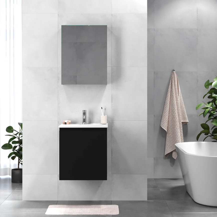 BATH DELUXE 09-050-63-02-01 - Ormarić za kupatilo sa lavaboom KENWOOD 51 cm matirana crno